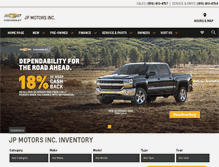 Tablet Screenshot of jpchevrolet.net